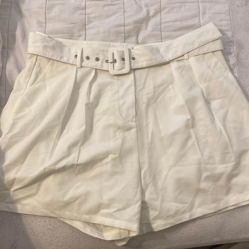 White nickeled shorts- can be used for Buisness or casual